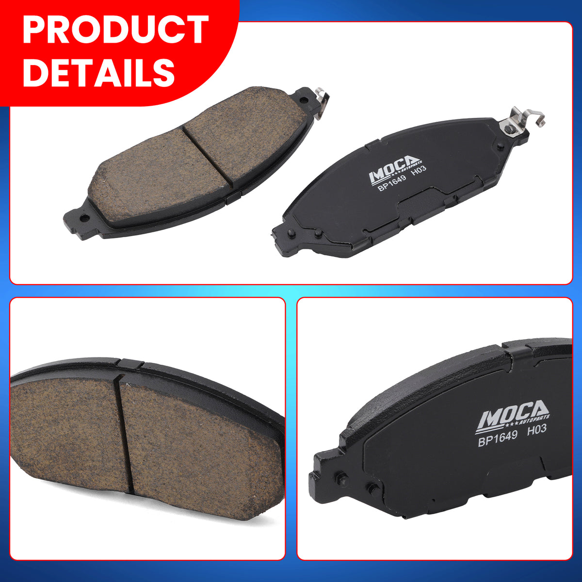 MOCA Disc Brake Pads - BP1649