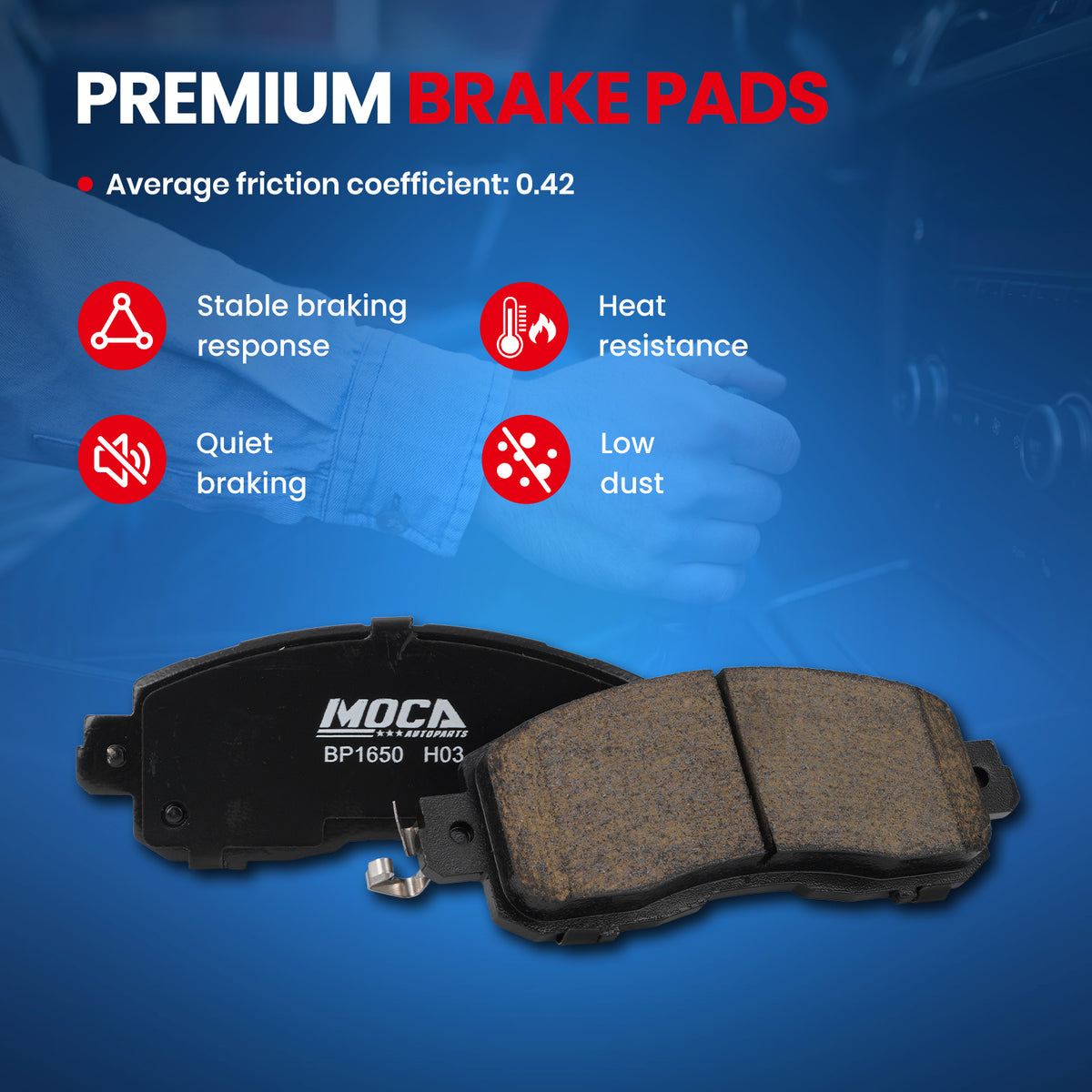 MOCA Disc Brake Pads - BP1650