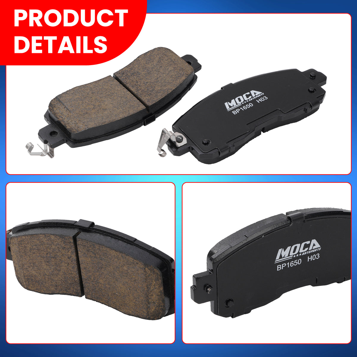 MOCA Disc Brake Pads - BP1650