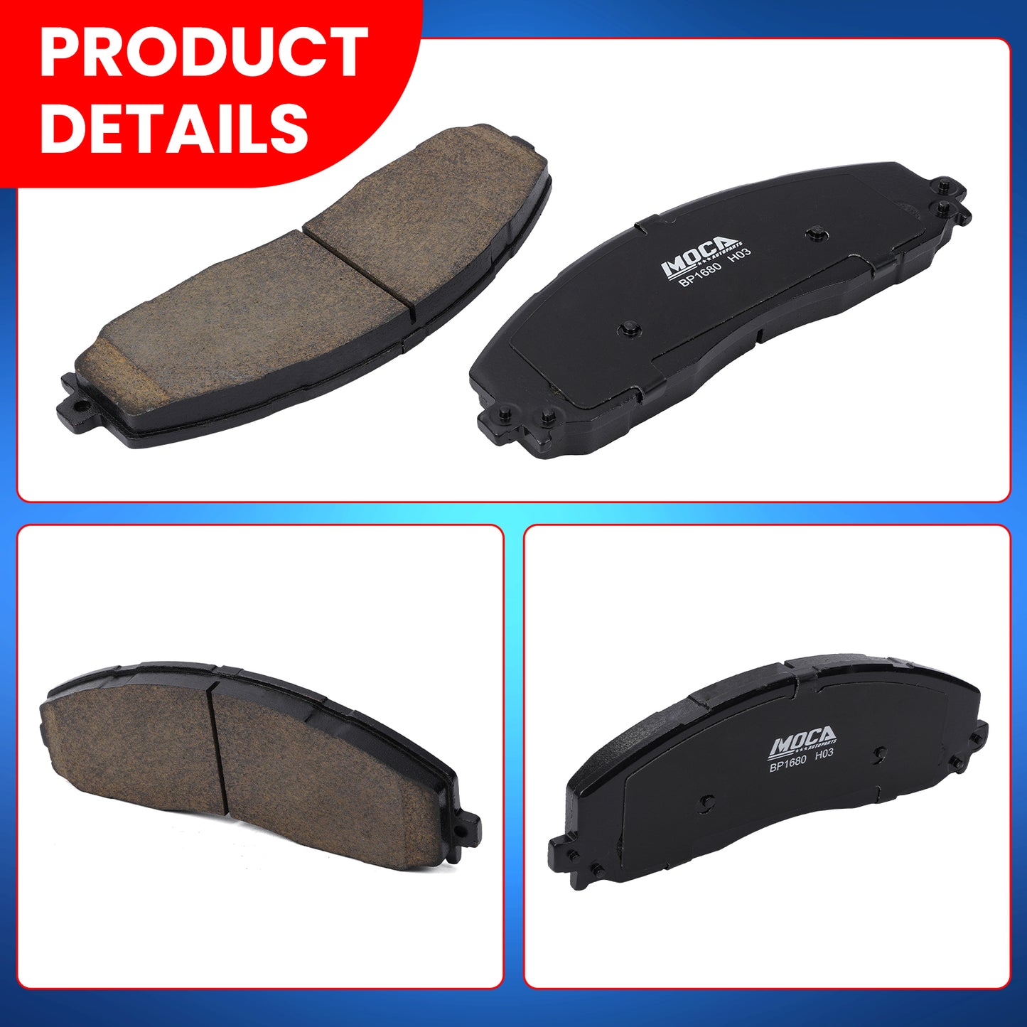 MOCA Disc Brake Pads - BP1680