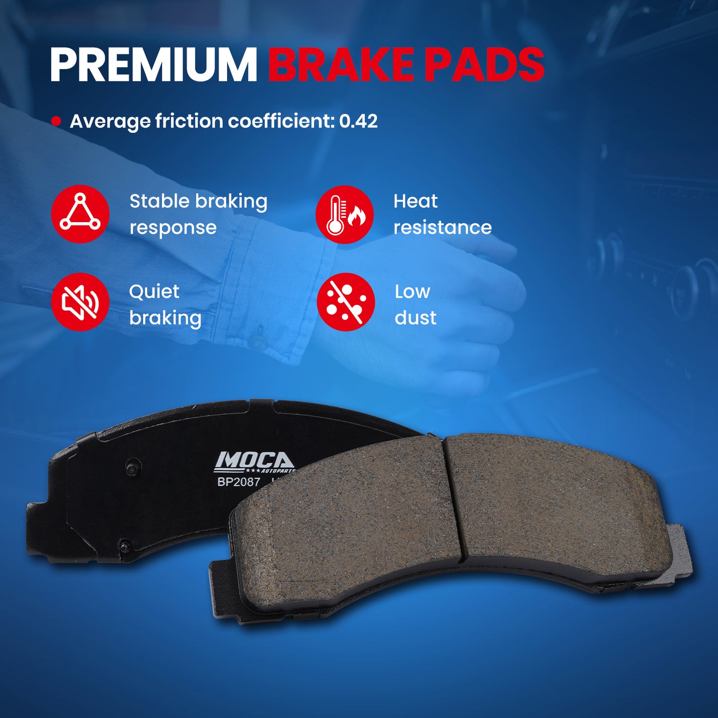 MOCA Disc Brake Pads - BP2087