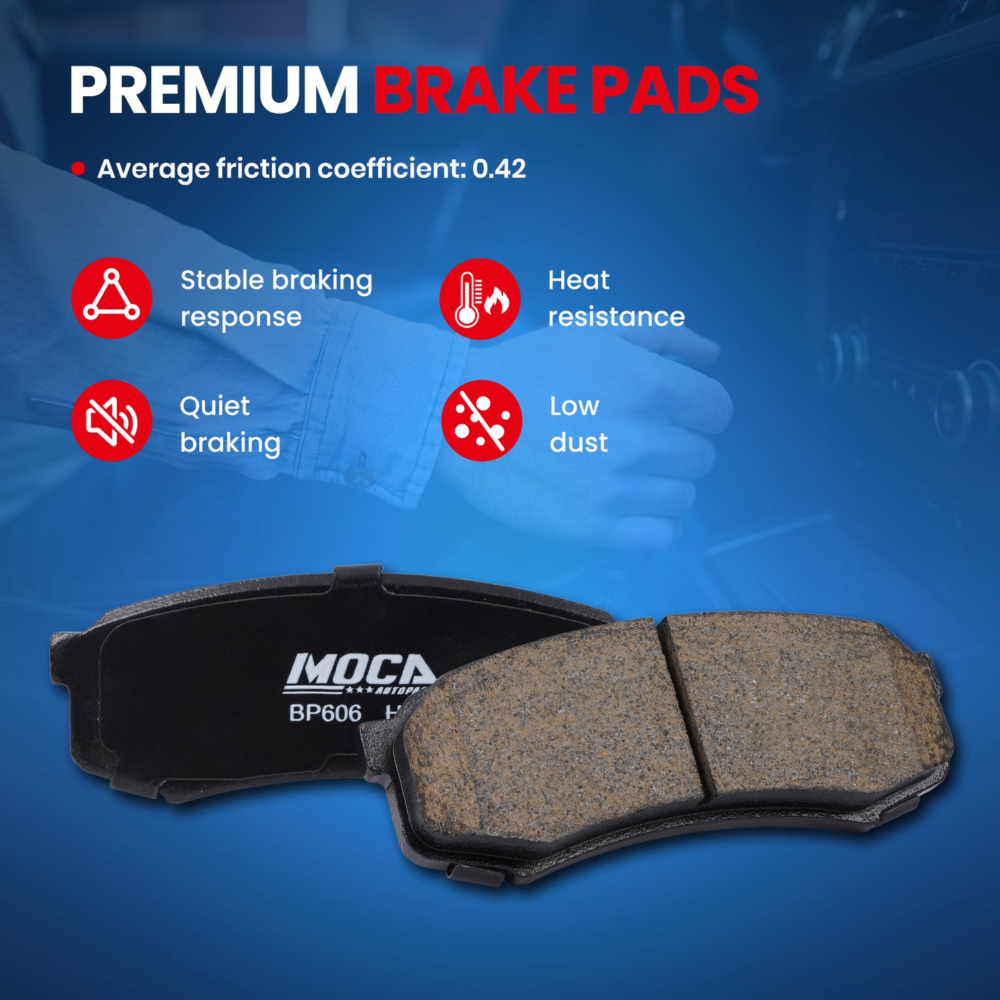 MOCA Disc Brake Pads - BP606