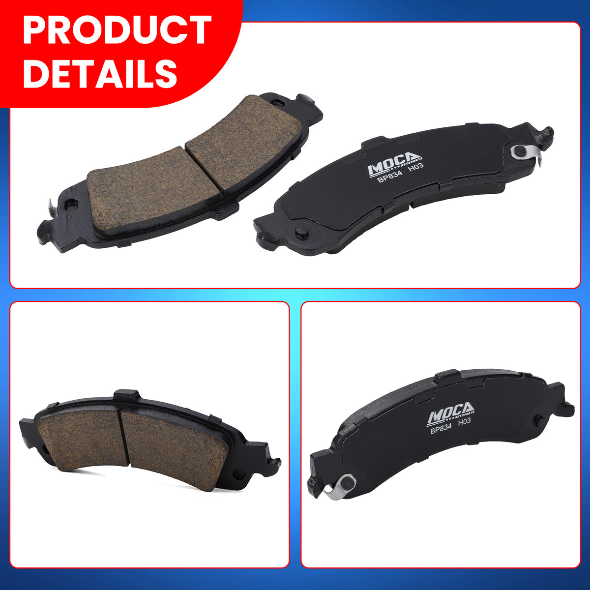 MOCA Disc Brake Pads - BP834
