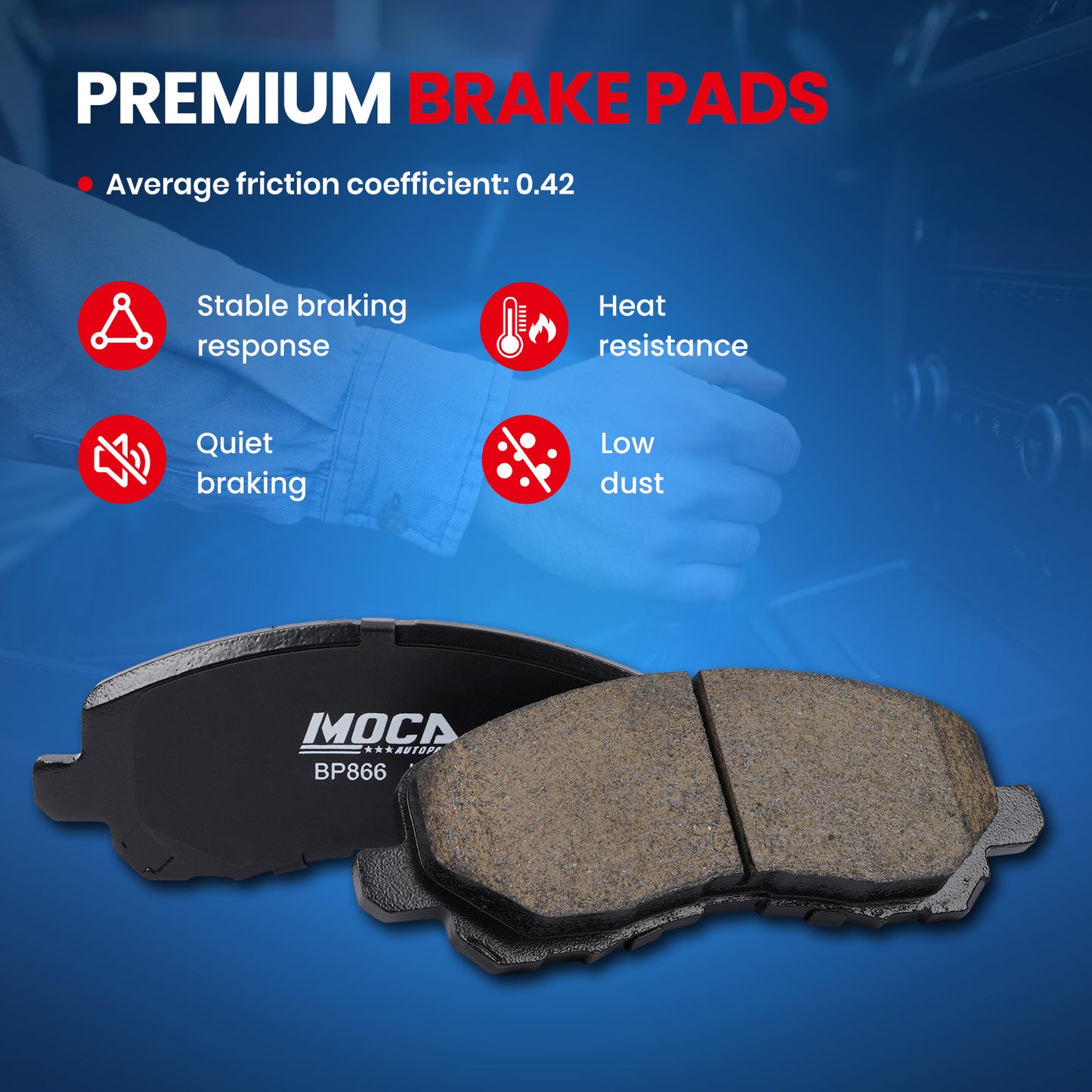 MOCA Disc Brake Pads - BP866
