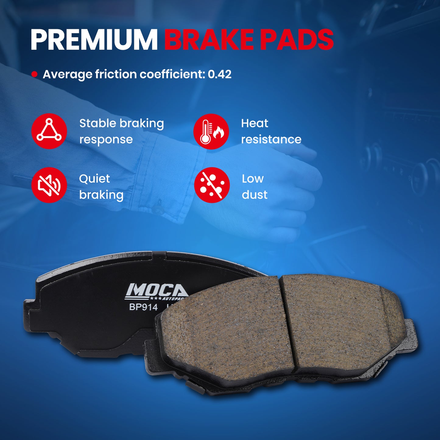 MOCA Disc Brake Pads - BP914