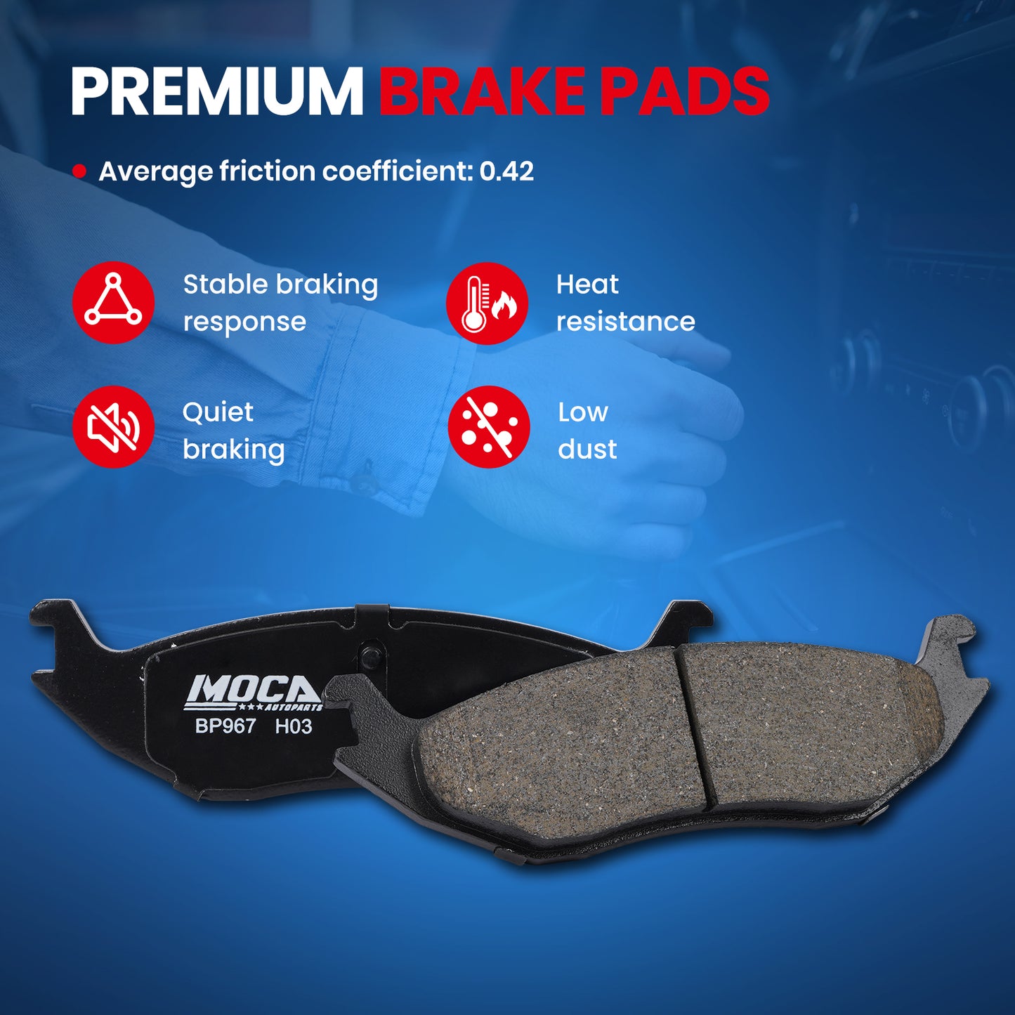 MOCA Disc Brake Pads - BP967