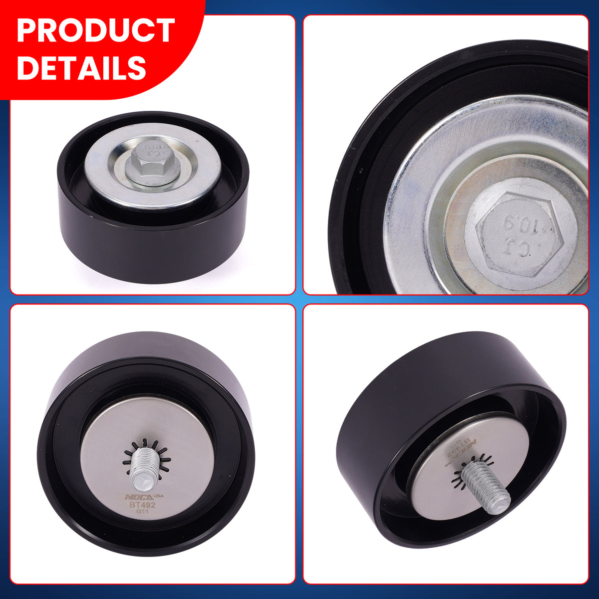 MOCA Accessory Drive Belt Idler Pulley - BT492