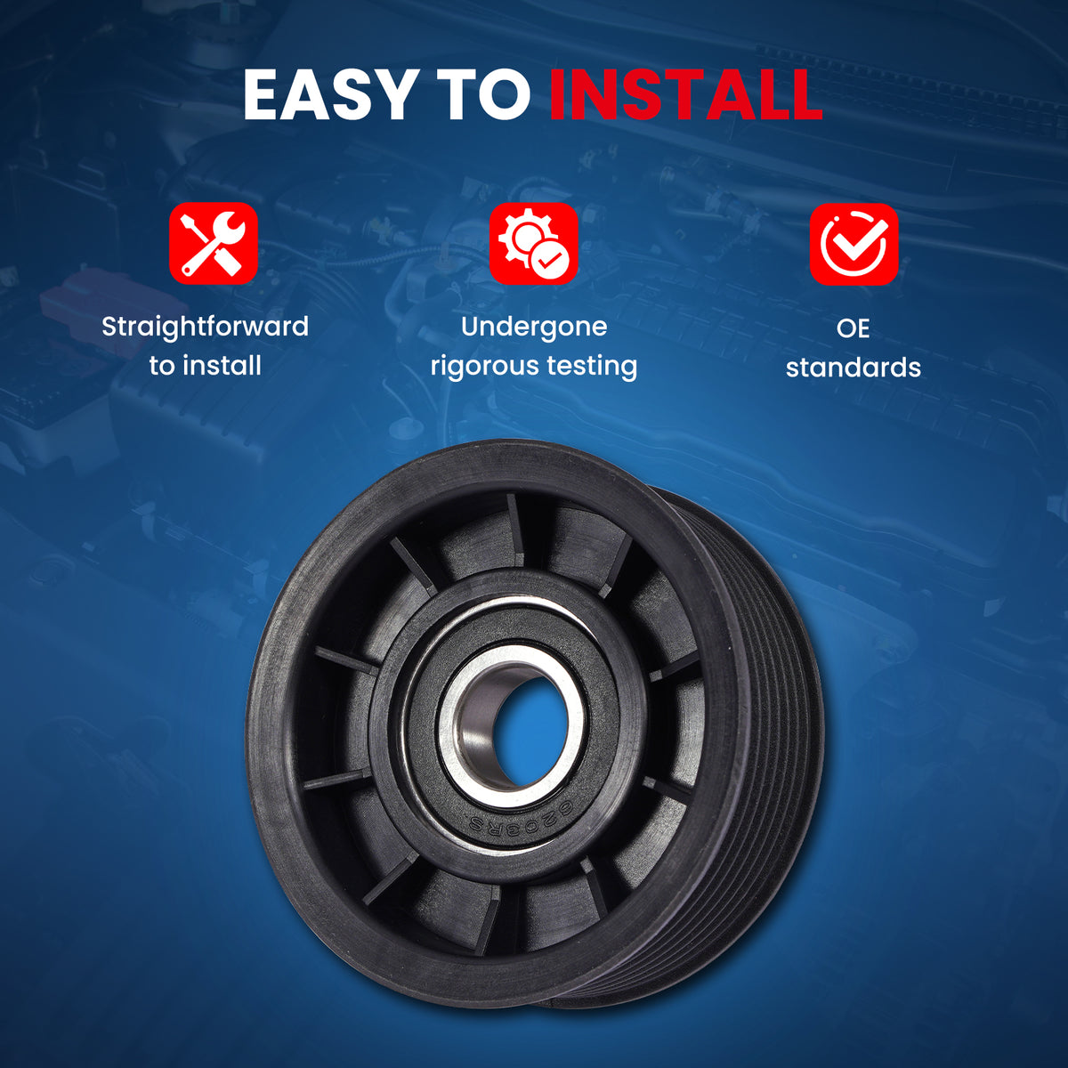 MOCA Accessory Drive Belt Idler Pulley - BT507