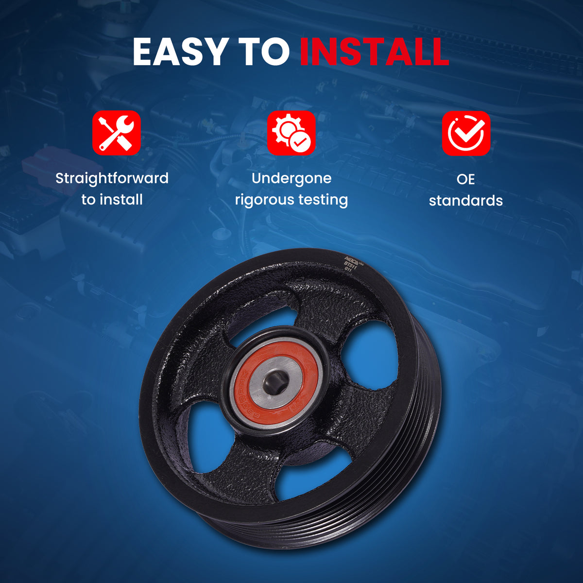 MOCA Accessory Drive Belt Idler Pulley - BT511