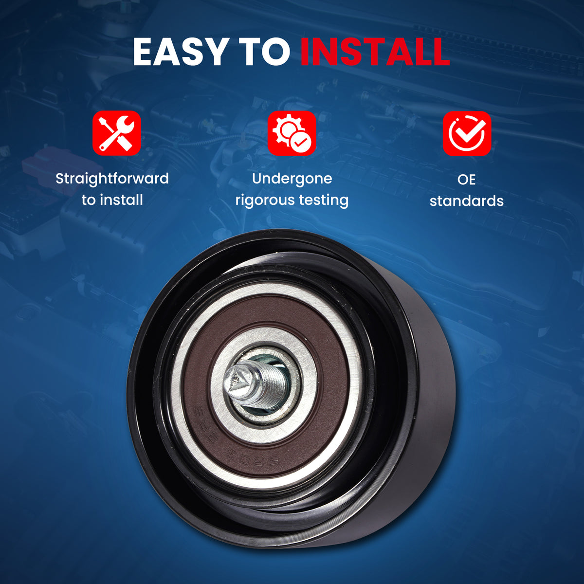 MOCA Accessory Drive Belt Idler Pulley - BT513