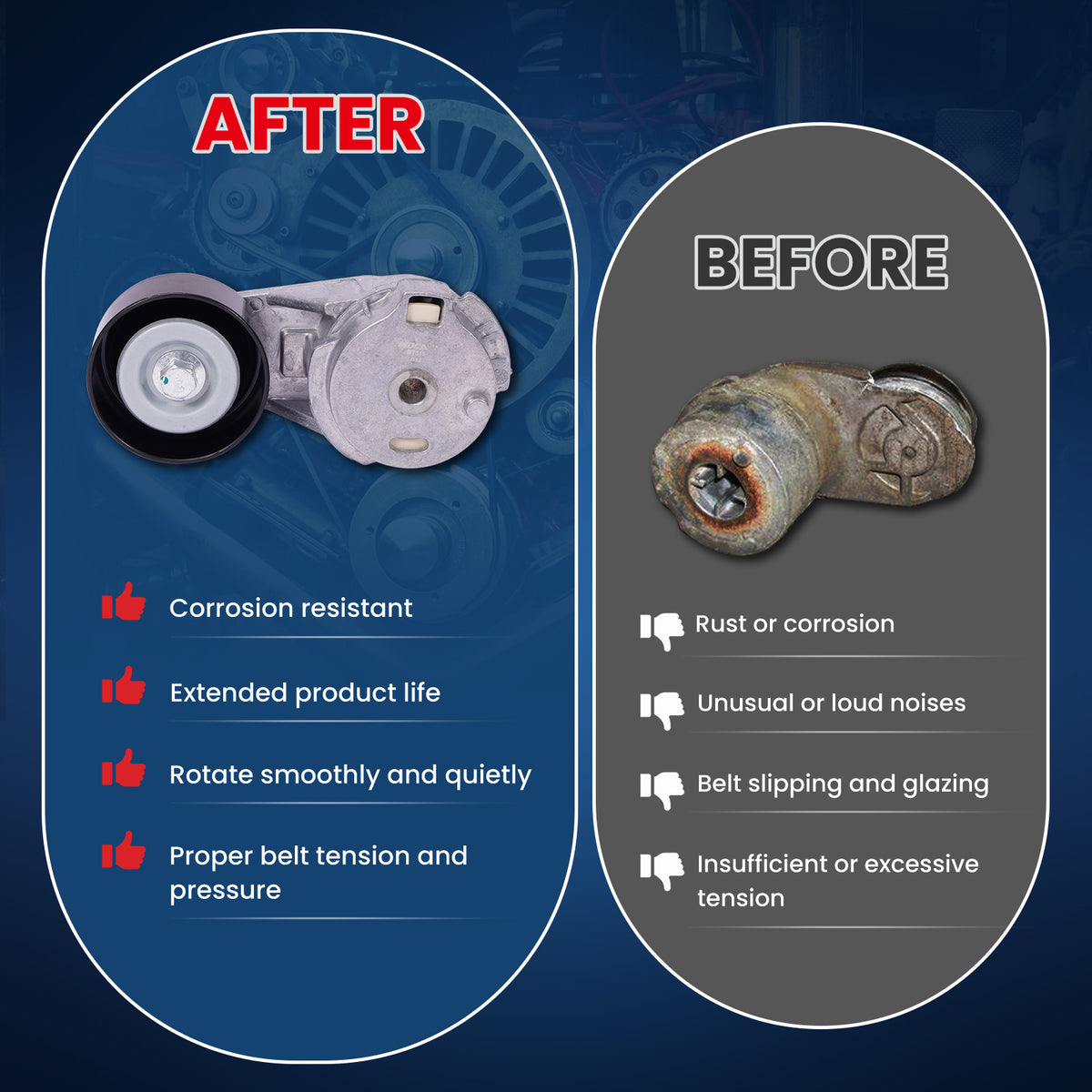 MOCA Accessory Drive Belt Idler Pulley - BT515