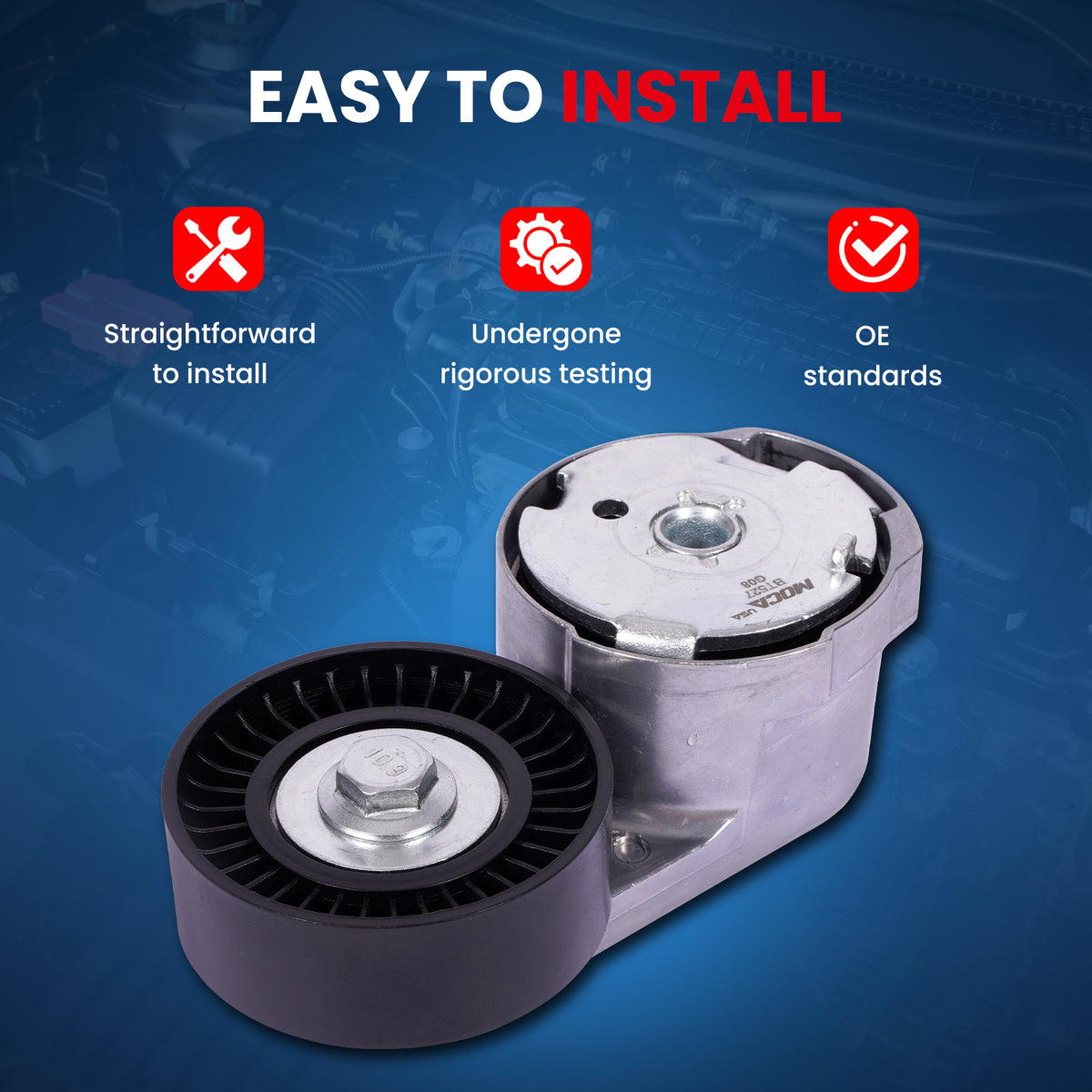 MOCA Accessory Drive Belt Idler Pulley - BT527