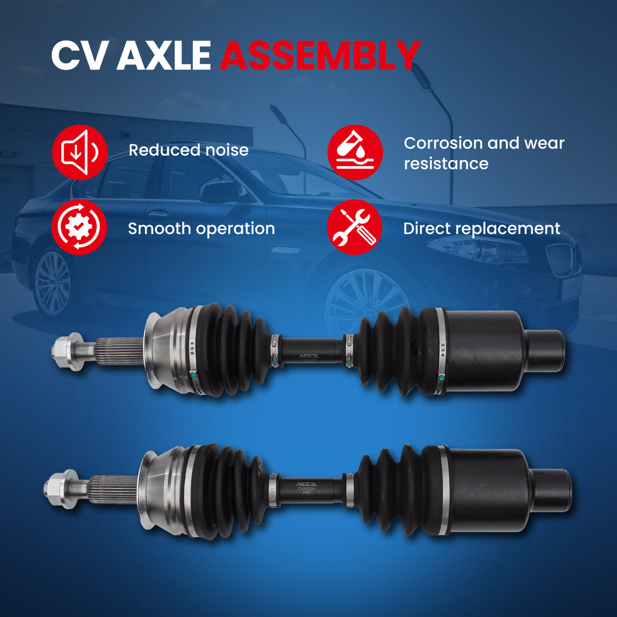MOCA CV Axle Assembly - CVA3324K