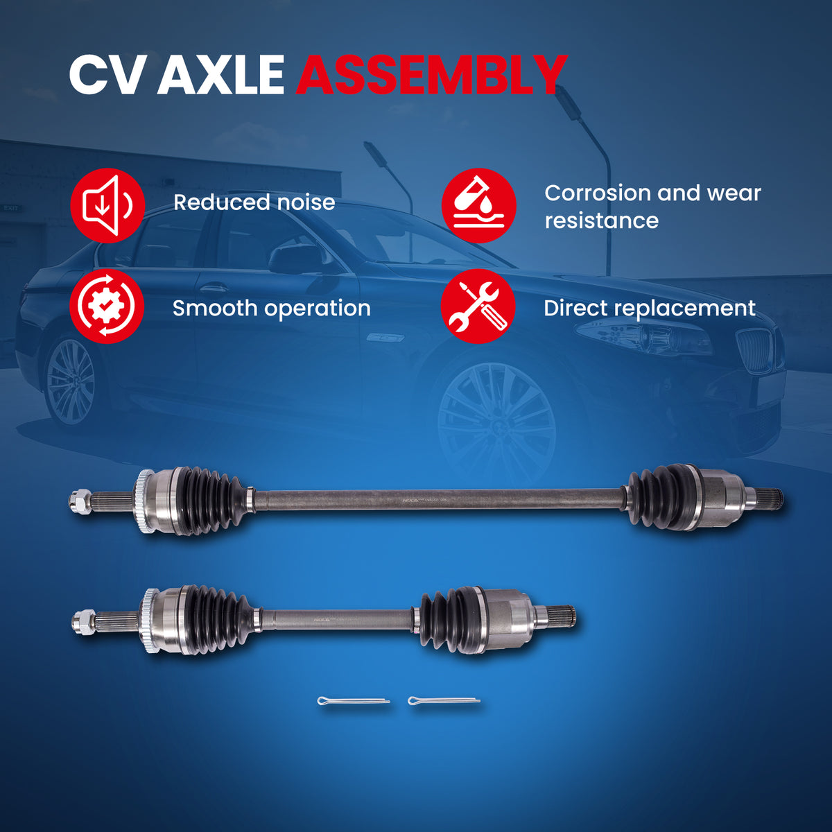 MOCA CV Axle Assembly - CVA3720K