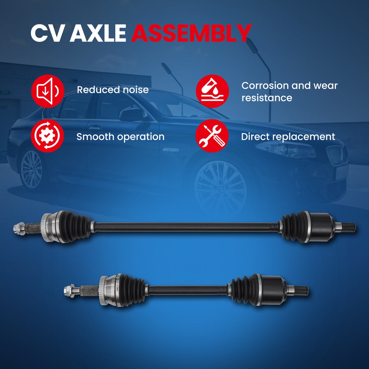 MOCA CV Axle Assembly - CVA3829K