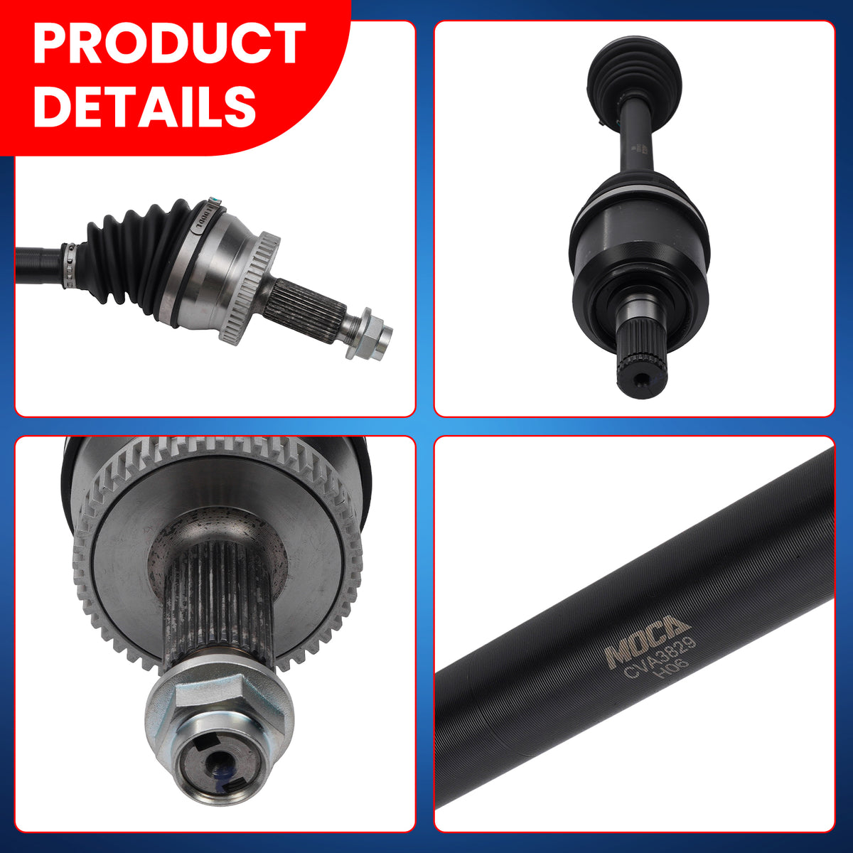MOCA CV Axle Assembly - CVA3829K