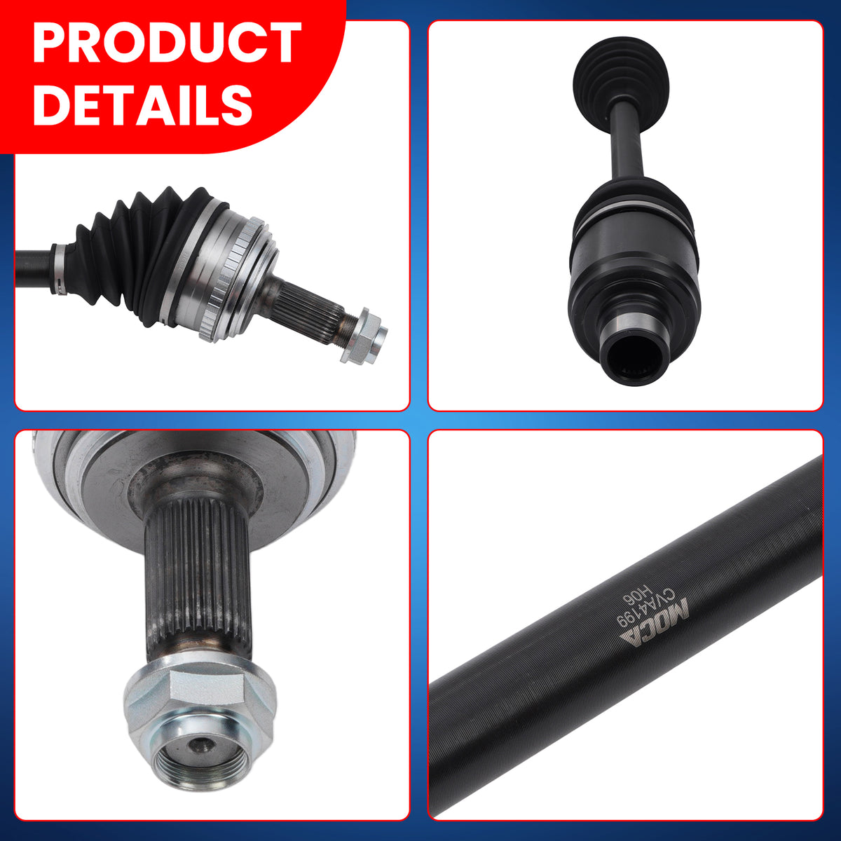 MOCA CV Axle Assembly - CVA4198K