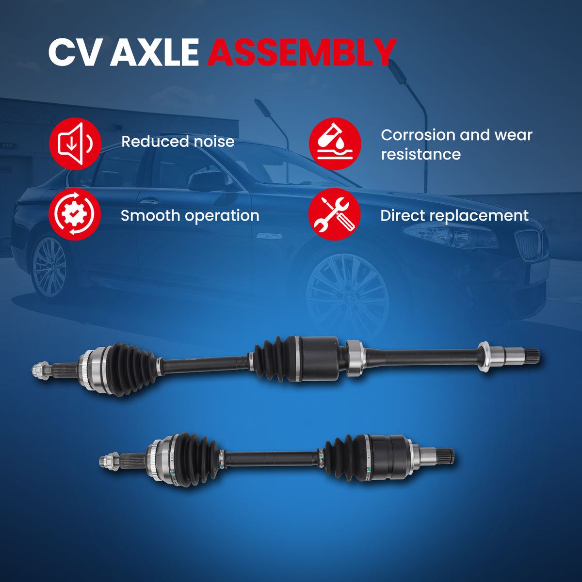 MOCA CV Axle Assembly - CVA5265K