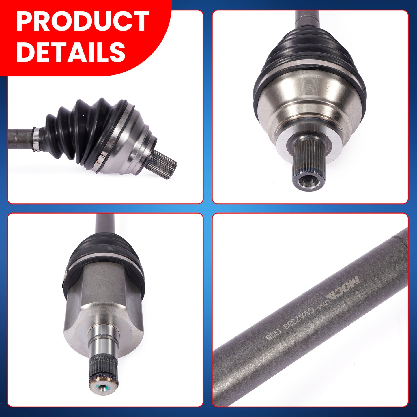 MOCA CV Axle Assembly - CVA7333K