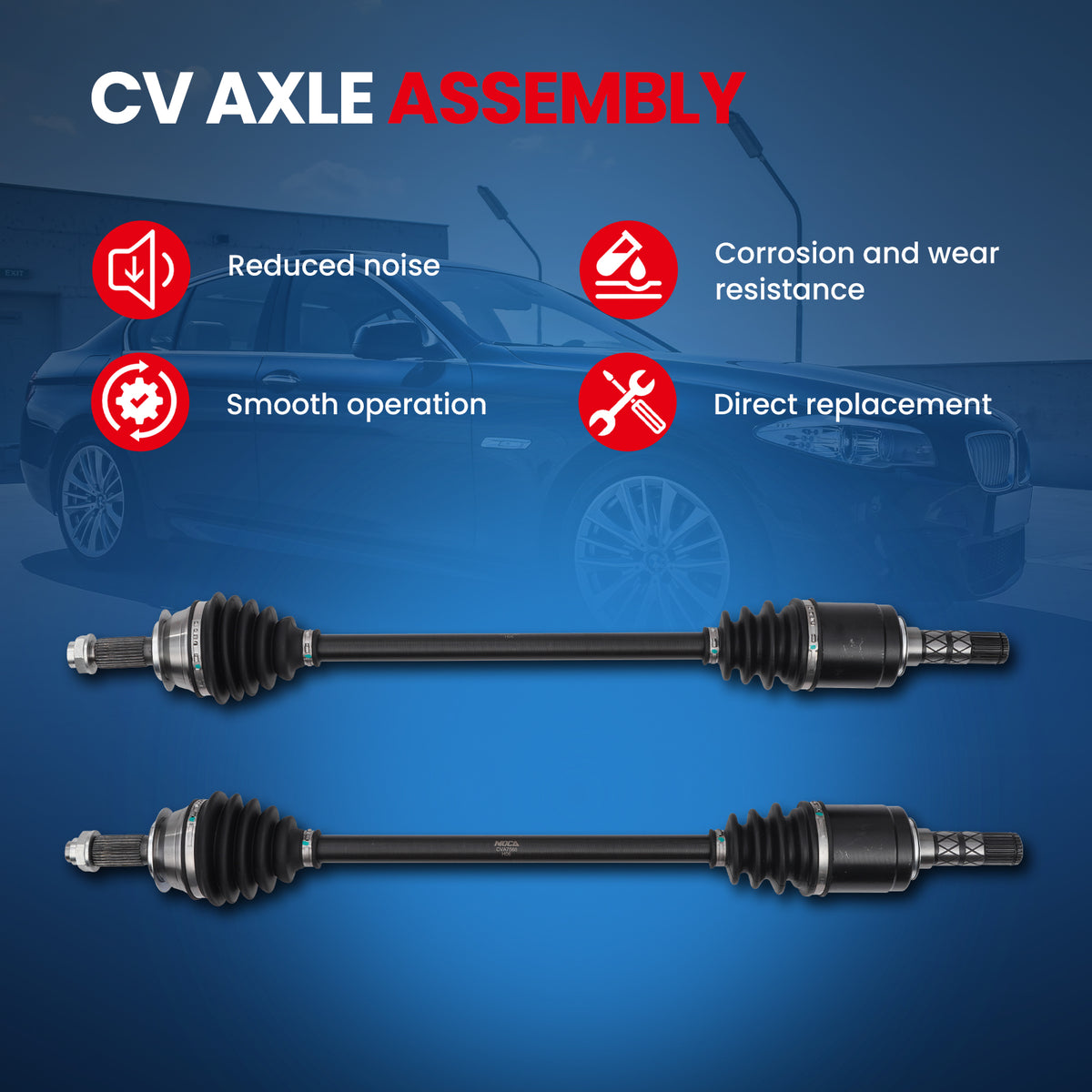 MOCA CV Axle Assembly - CVA7568K