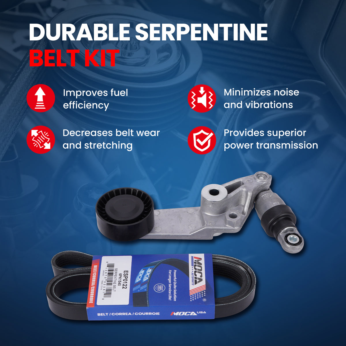MOCA Serpentine Belt Drive Component Kit - DCK122