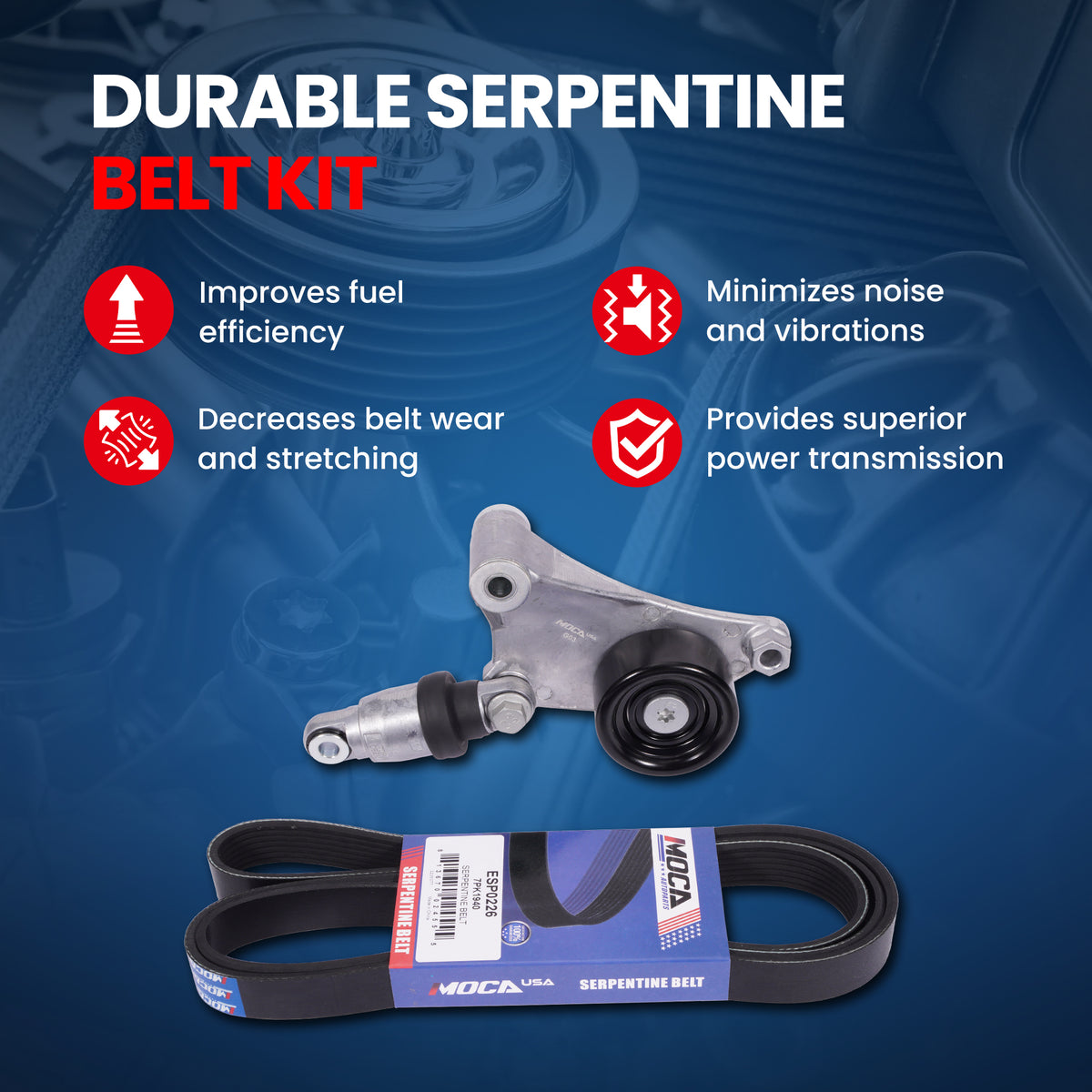 MOCA Serpentine Belt Drive Component Kit - DCK226