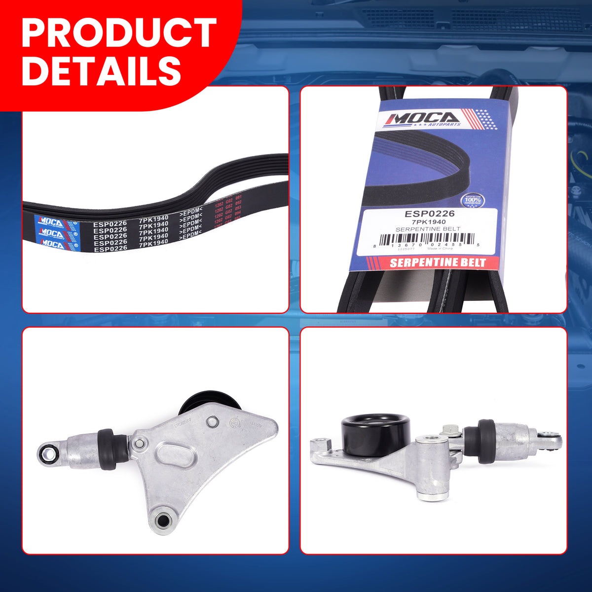 MOCA Serpentine Belt Drive Component Kit - DCK226