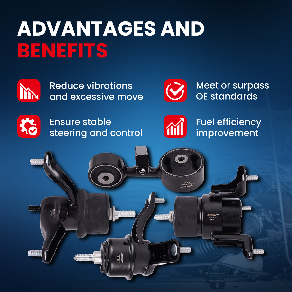 MOCA Engine Mount Kit - EGM4203K4