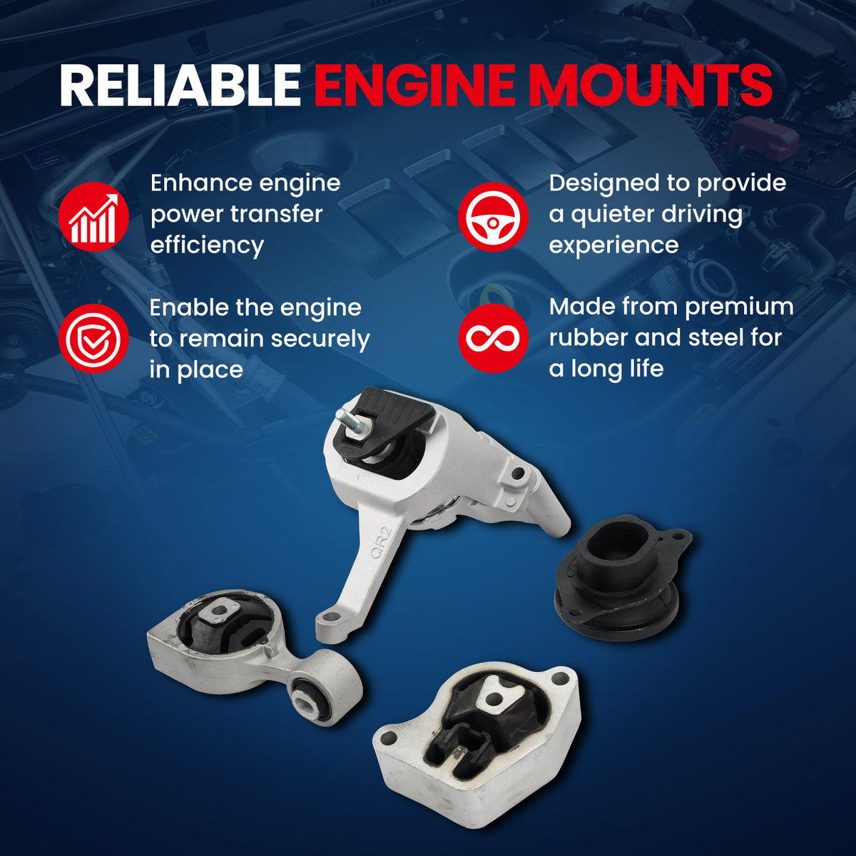 MOCA Engine Mount Kit - EGM4339K4