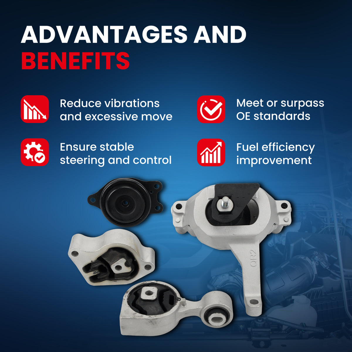 MOCA Engine Mount Kit - EGM4339K4