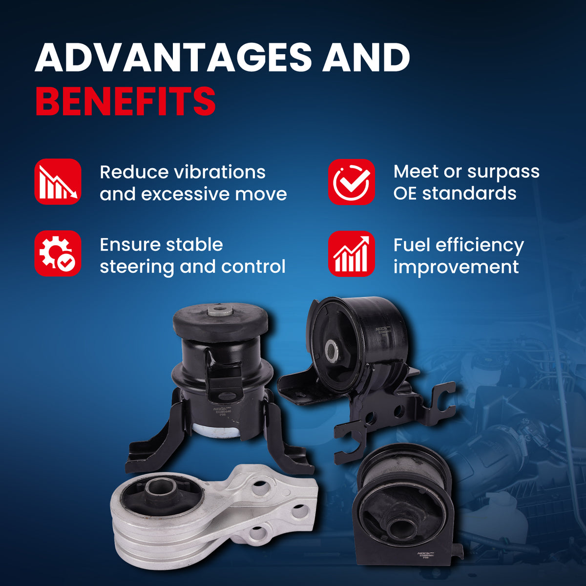 MOCA Engine Mount Kit - EGM5412K4