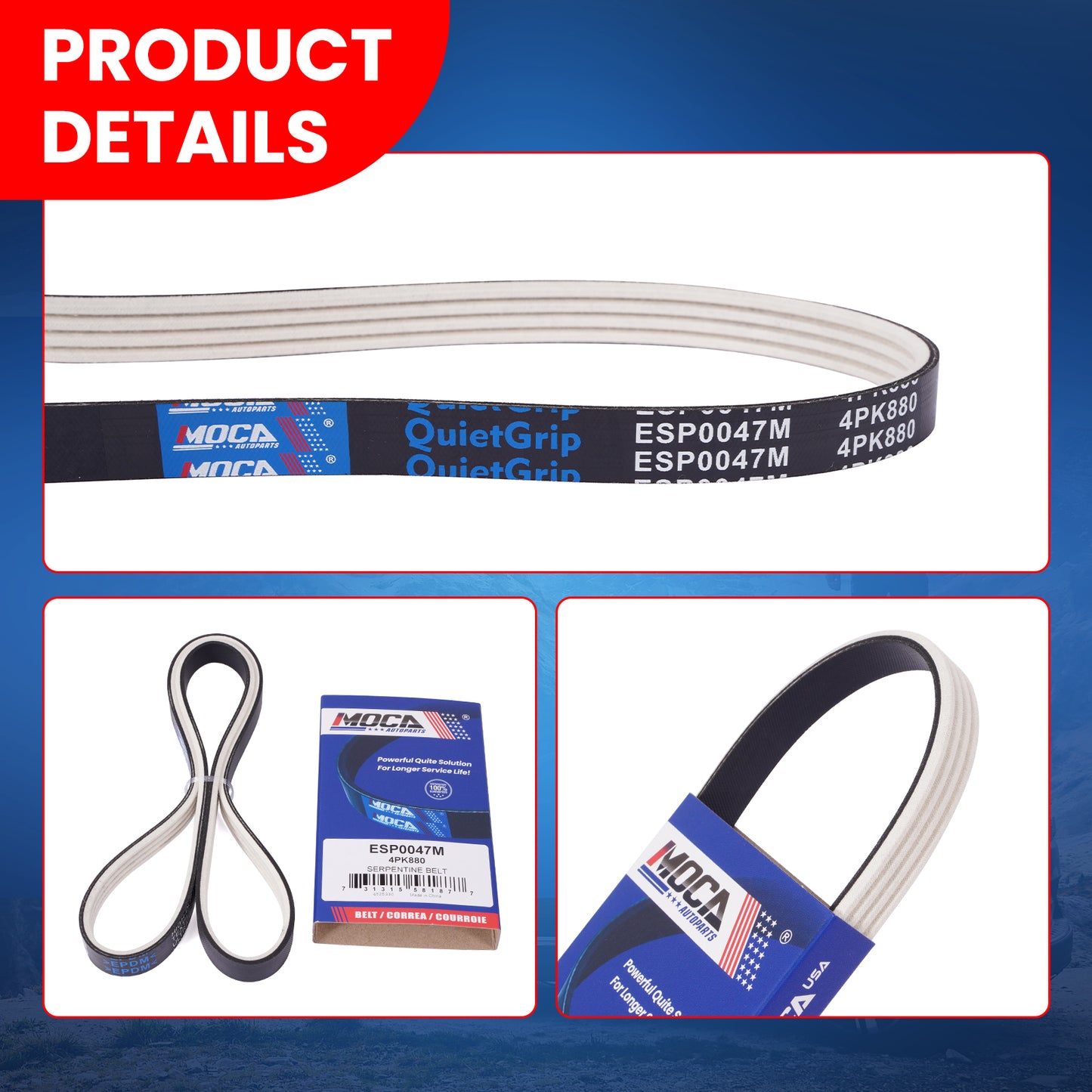 MOCA Serpentine Belt - ESP0047M