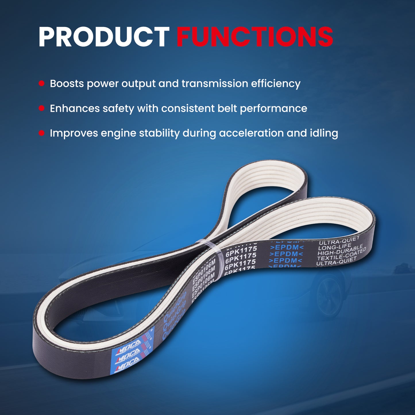 MOCA Serpentine Belt - ESP0106M