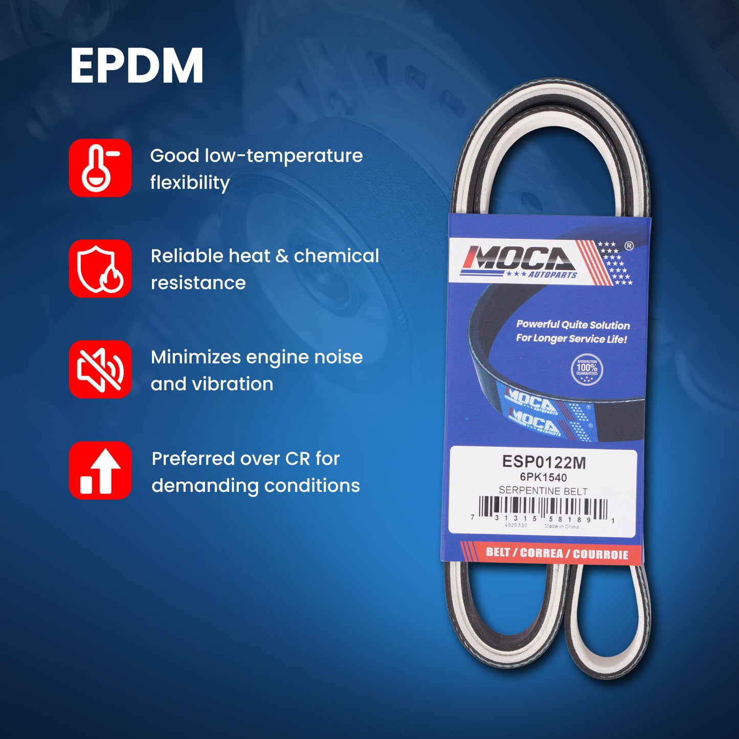 MOCA Serpentine Belt - ESP0122M