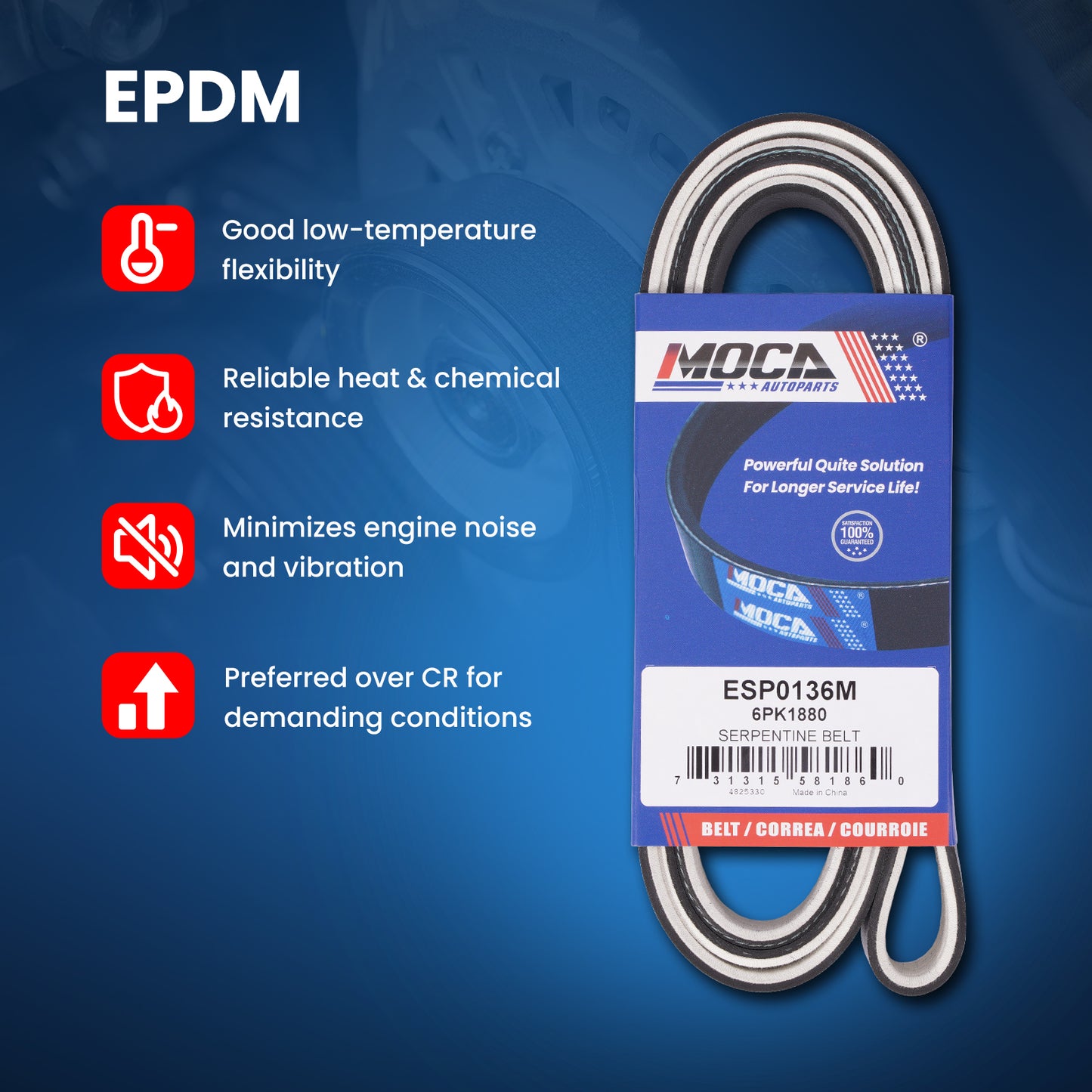 MOCA Serpentine Belt - ESP0136M