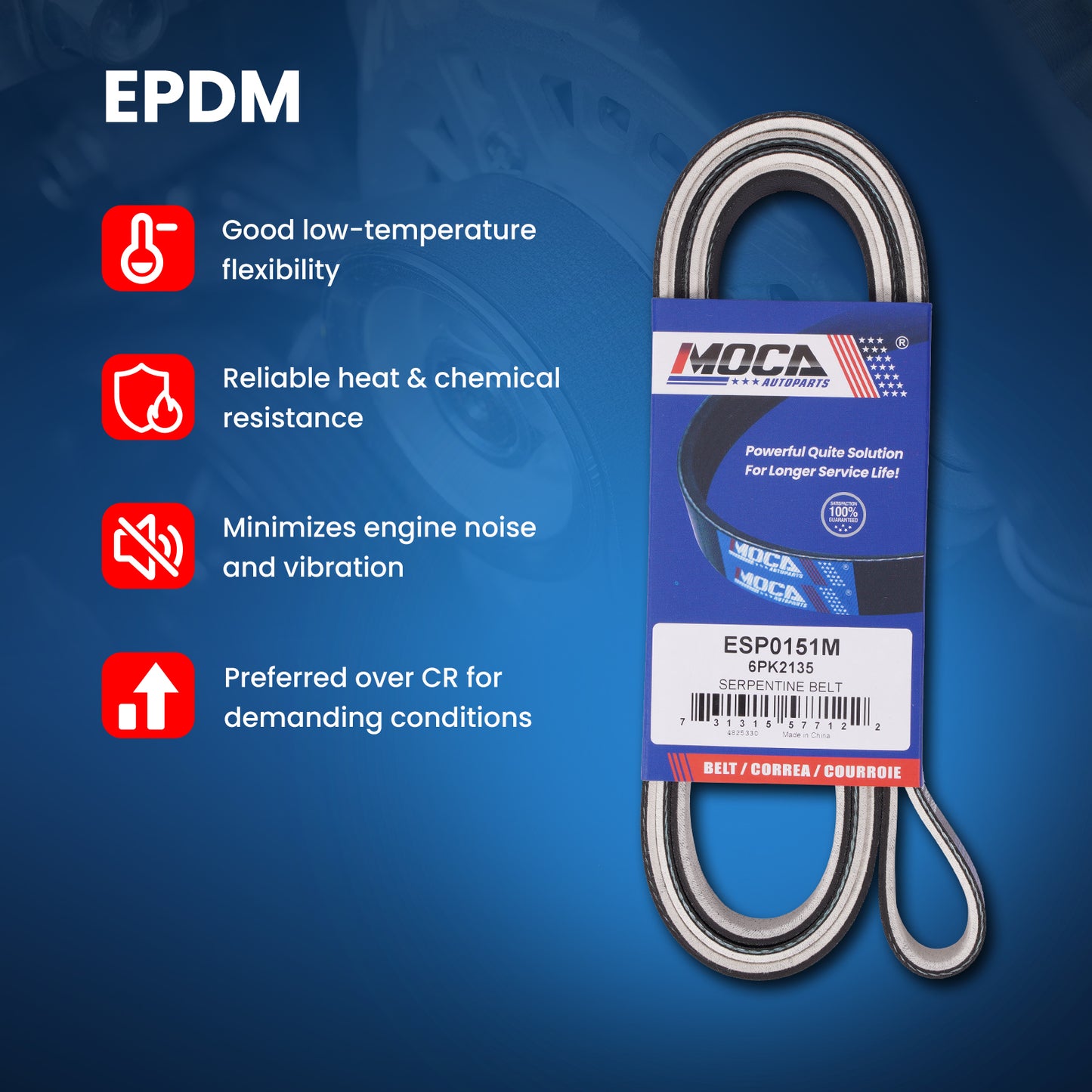 MOCA Serpentine Belt - ESP0151M
