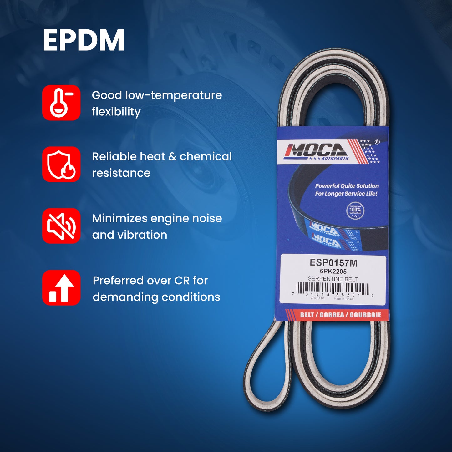 MOCA Serpentine Belt - ESP0157M