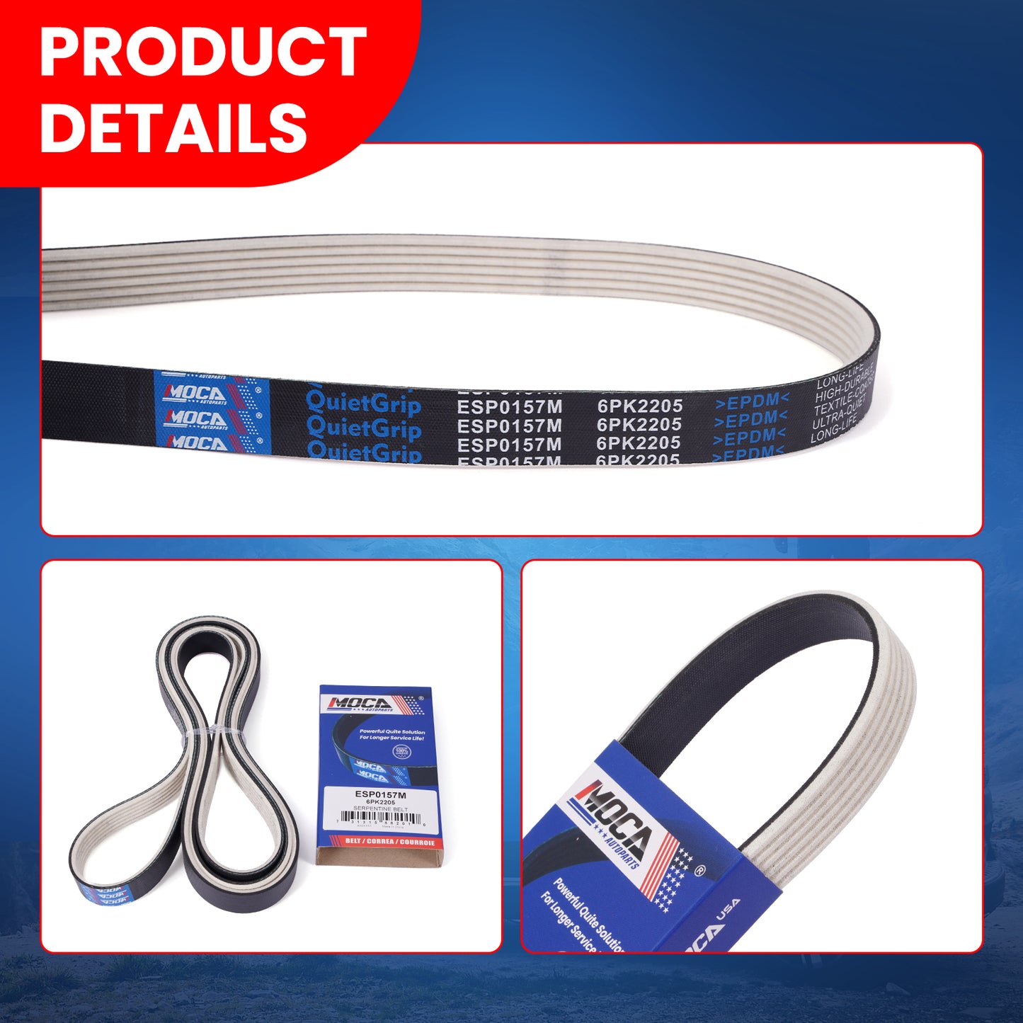 MOCA Serpentine Belt - ESP0157M