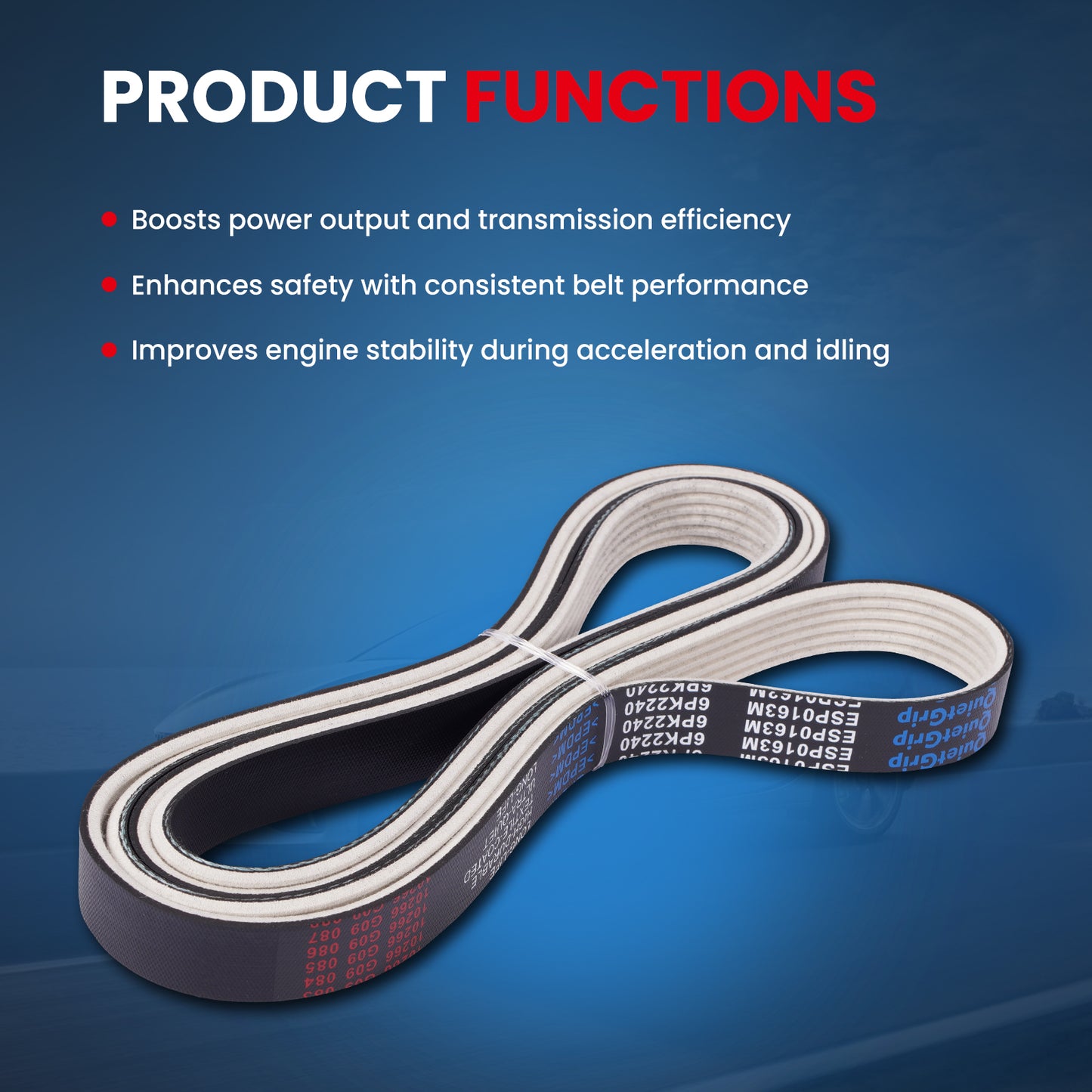 MOCA Serpentine Belt - ESP0163M