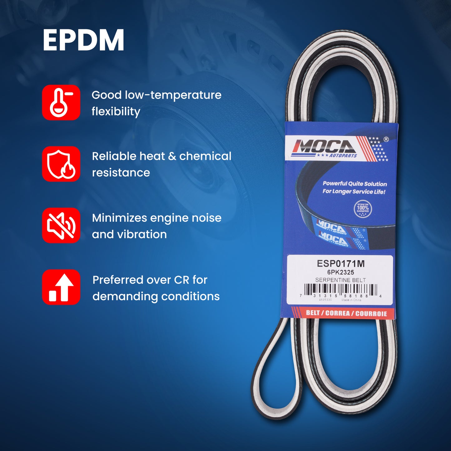 MOCA Serpentine Belt - ESP0171M