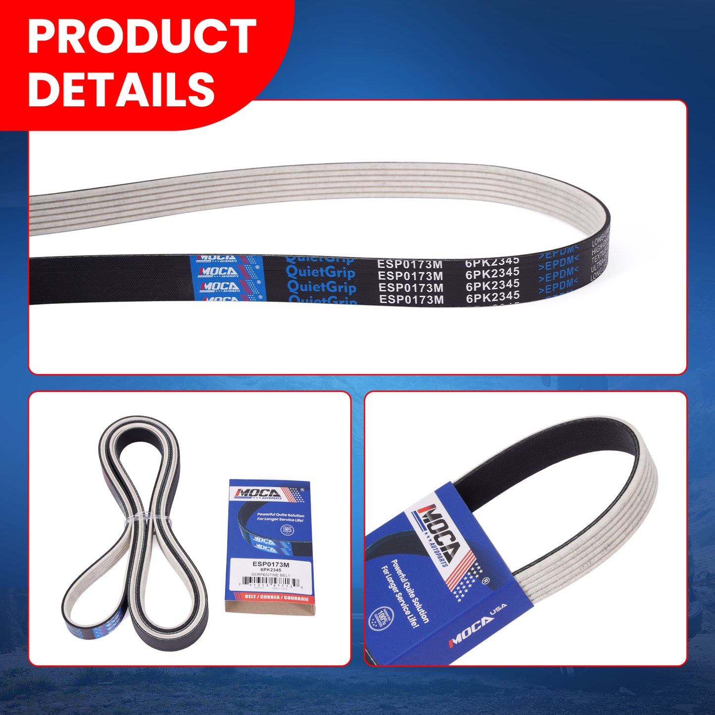 MOCA Serpentine Belt - ESP0173M