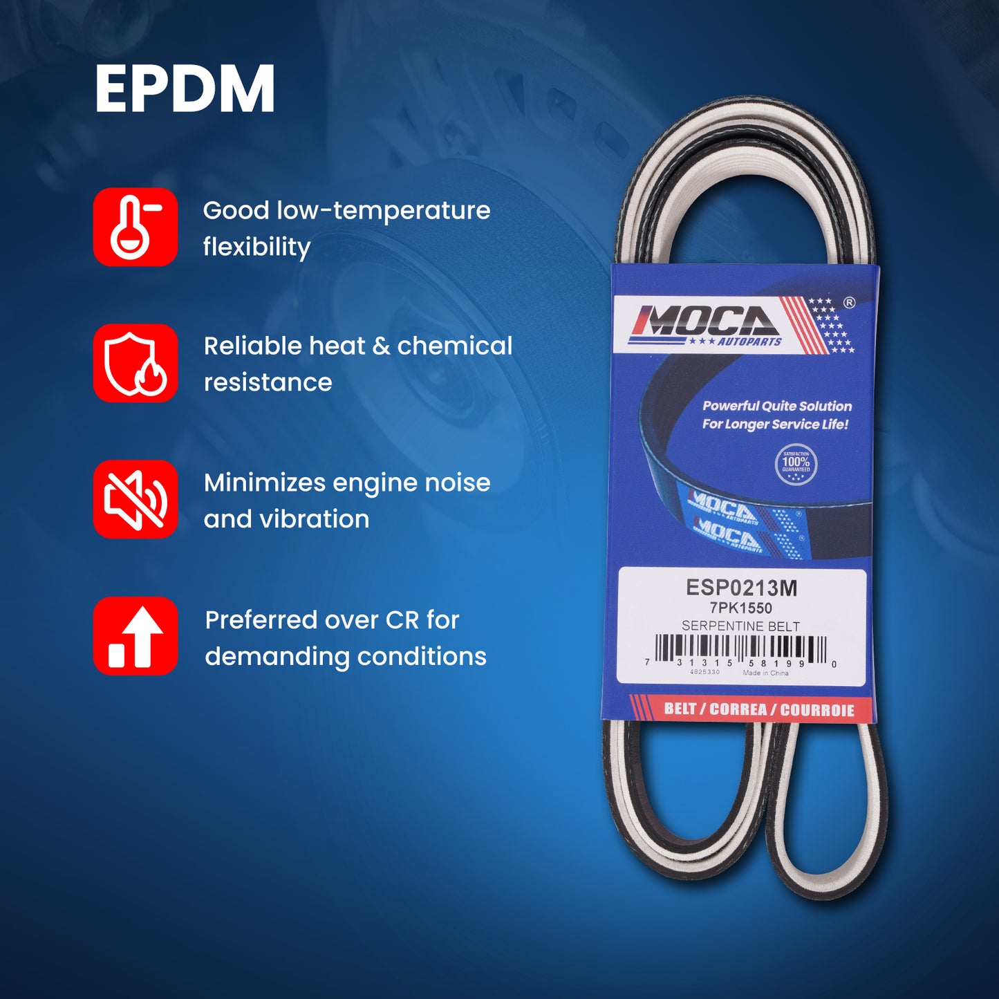 MOCA Serpentine Belt - ESP0213M