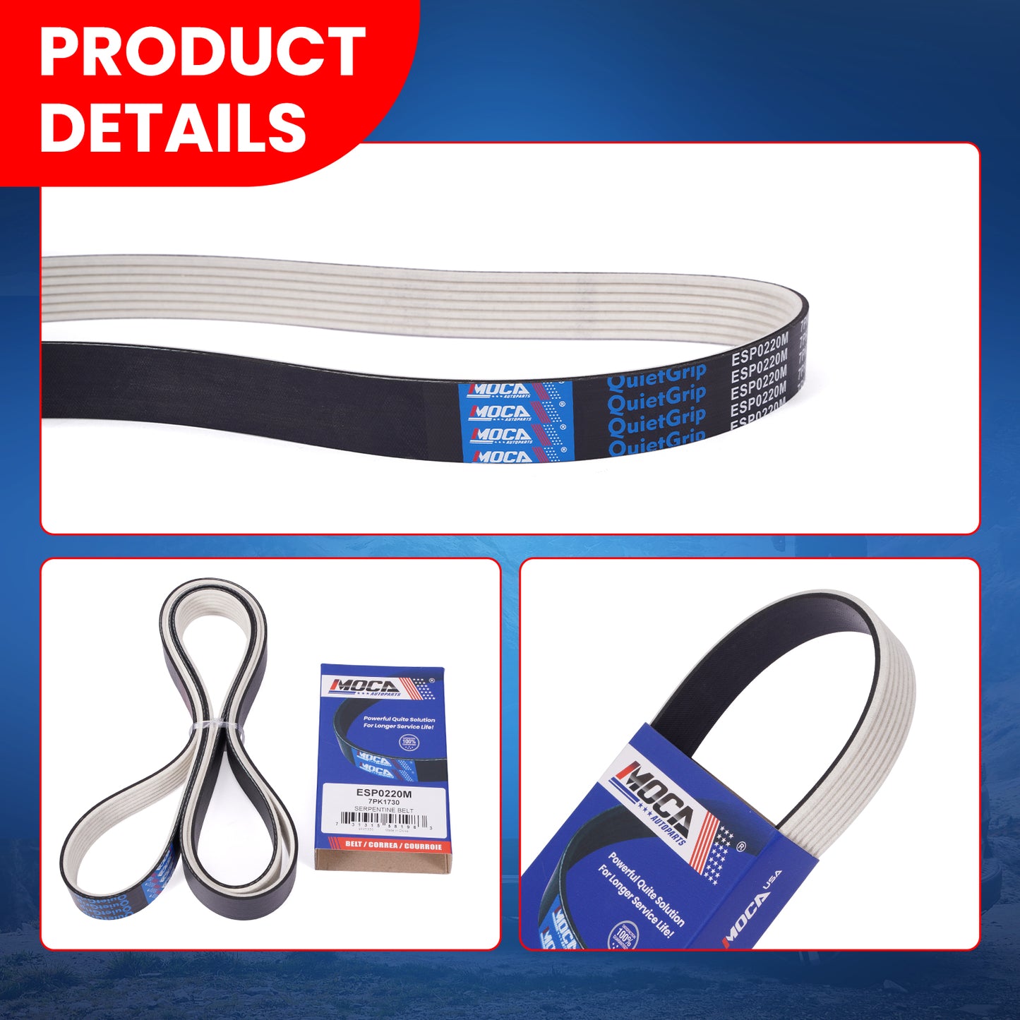 MOCA Serpentine Belt - ESP0220M