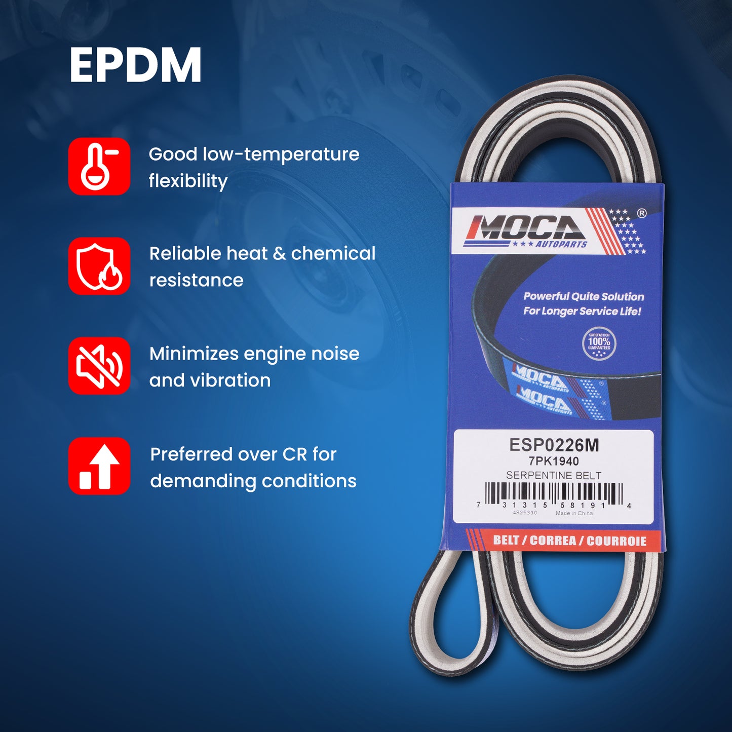 MOCA Serpentine Belt - ESP0226M