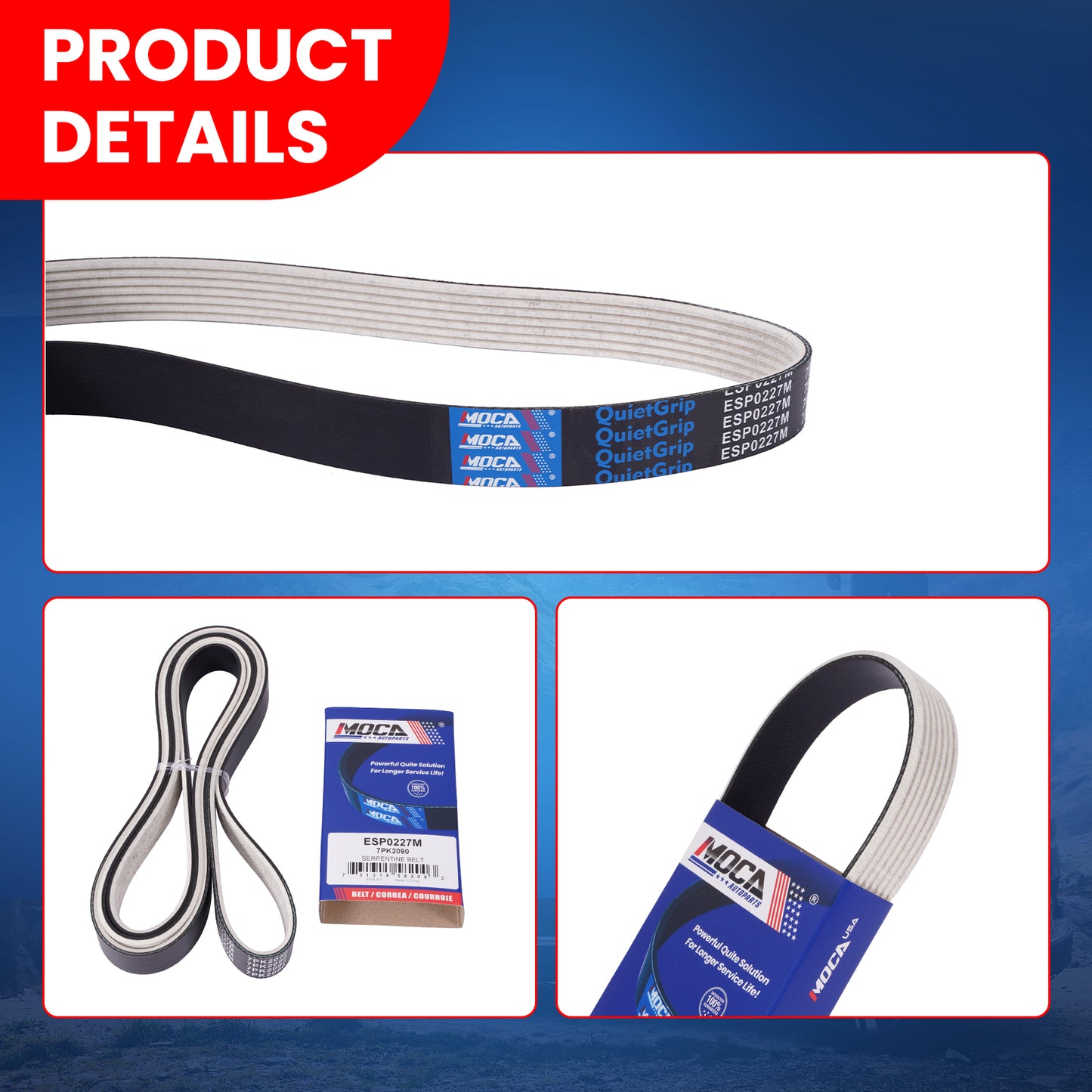 MOCA Serpentine Belt - ESP0227M
