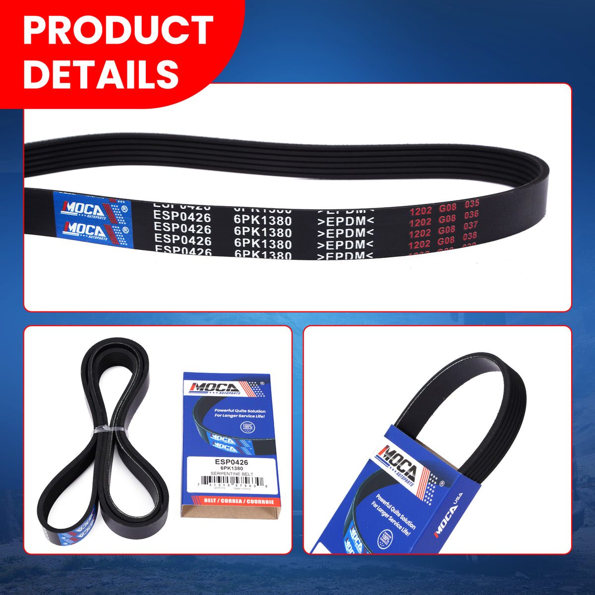 MOCA Serpentine Belt - ESP0426