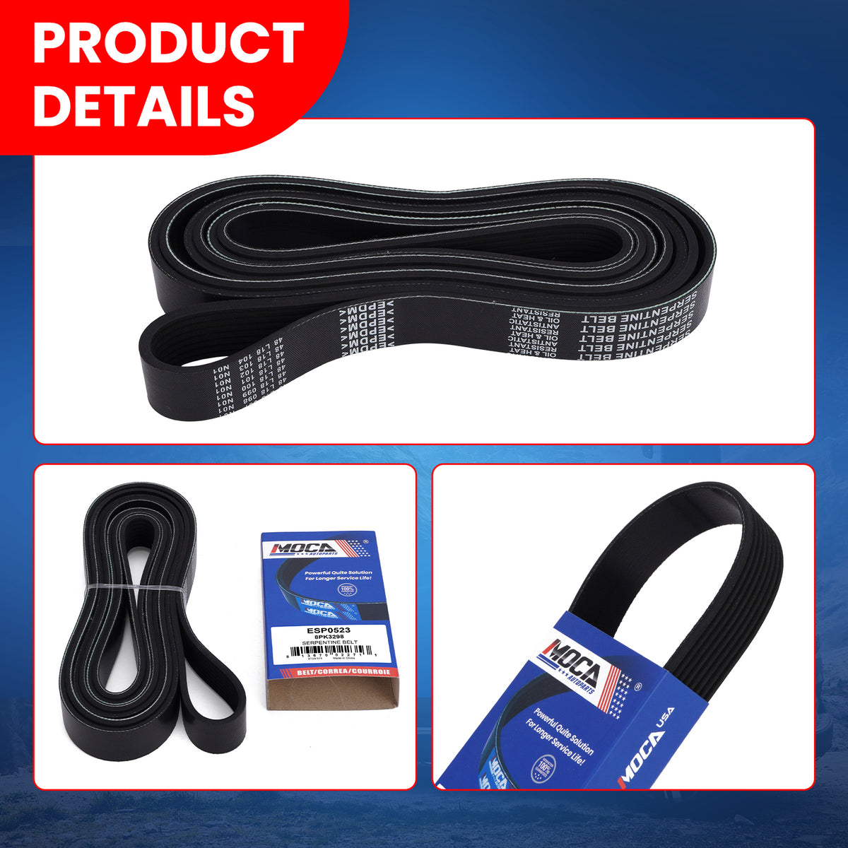 MOCA Serpentine Belt - ESP0523