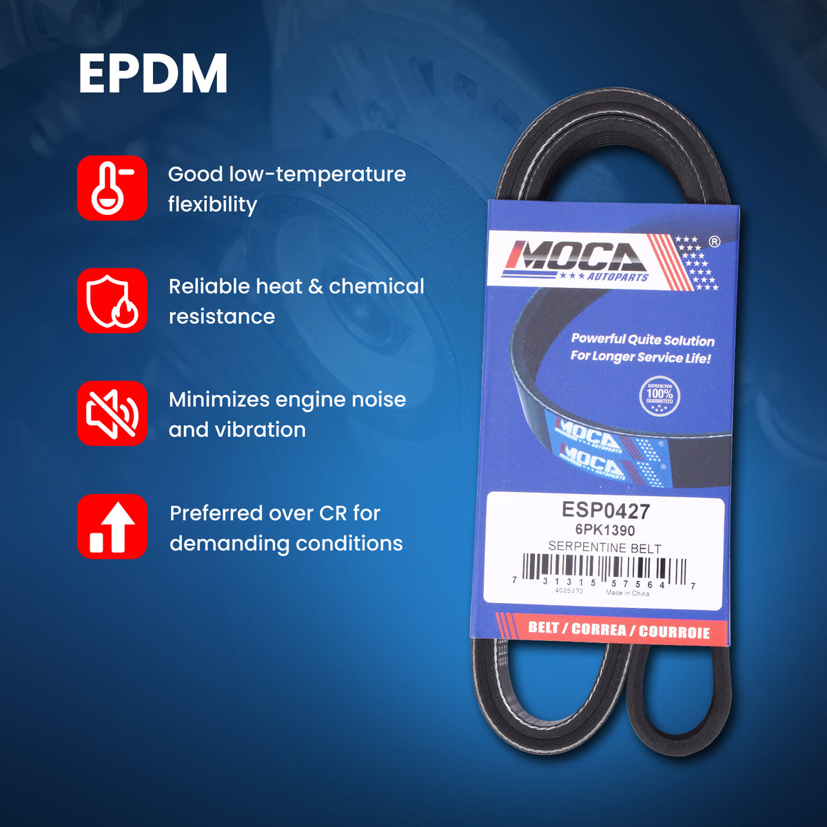 MOCA Serpentine Belt kit - ESP1034K2