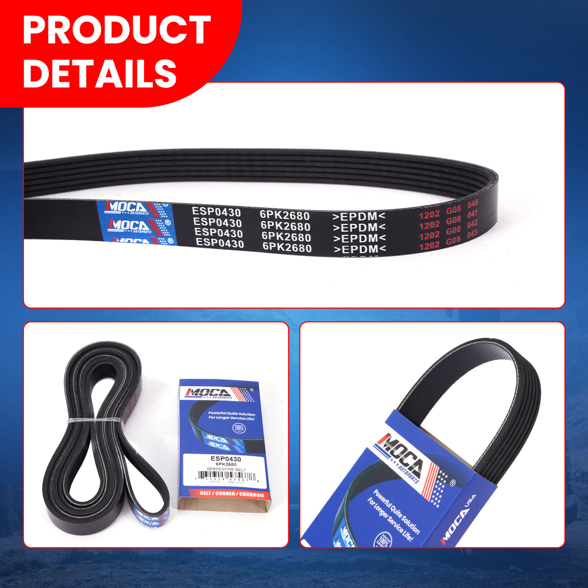 MOCA Serpentine Belt - ESP0430