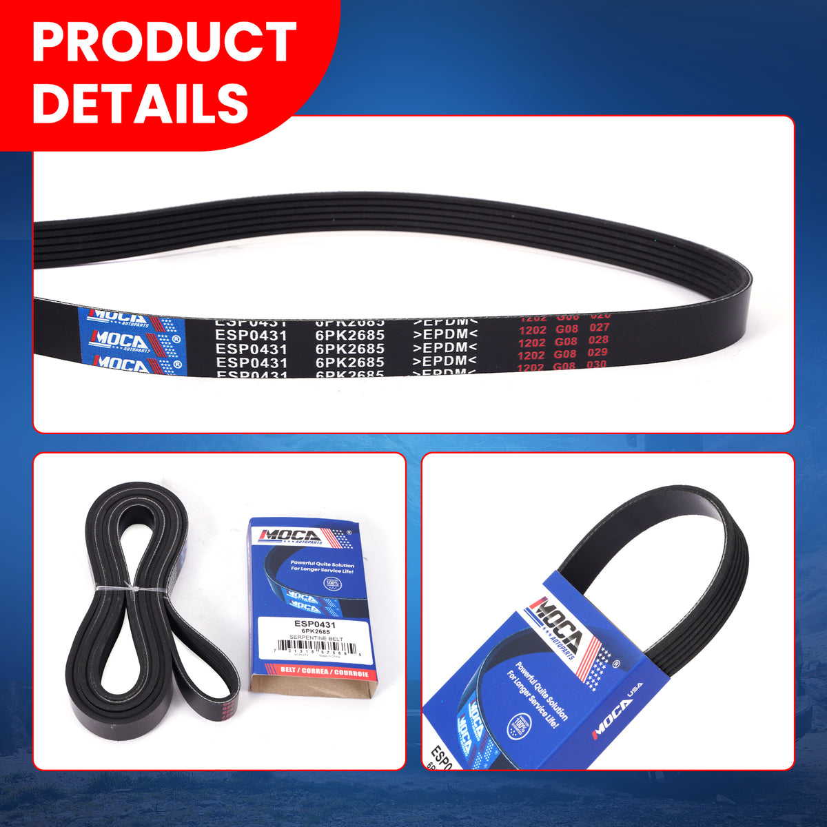 MOCA Serpentine Belt - ESP0431